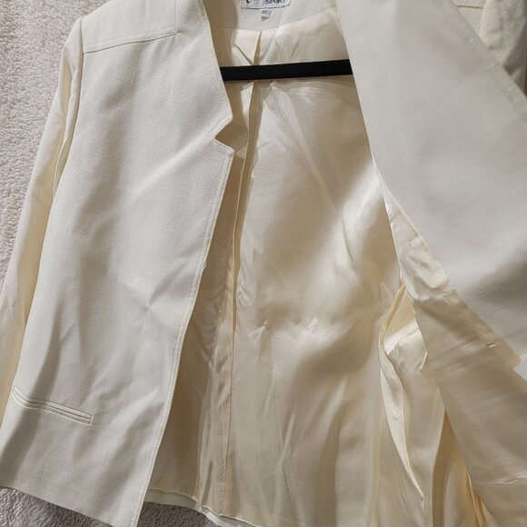 Celeste Sport Suit Jacket & Pants - Size 16 - Warm Vanilla Color - Picture 3 of 9